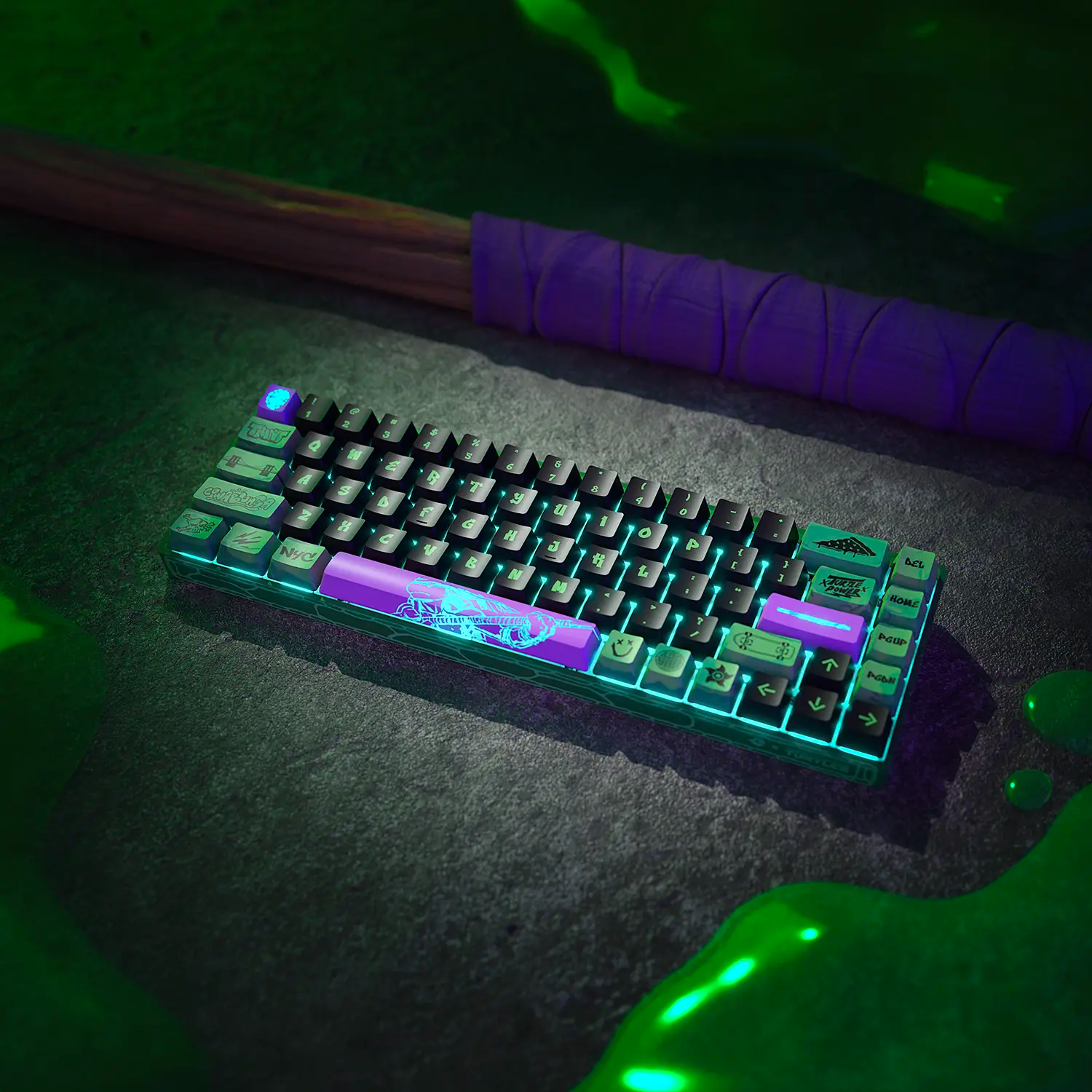 [PRE-ORDER] Banshee K68 Magnetic Switch Keyboard - Teenage Mutant Ninja Turtles (4 Colors in 1)