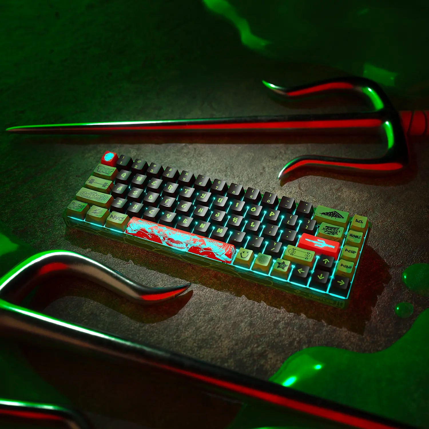 [PRE-ORDER] Banshee K68 Magnetic Switch Keyboard - Teenage Mutant Ninja Turtles (4 Colors in 1)