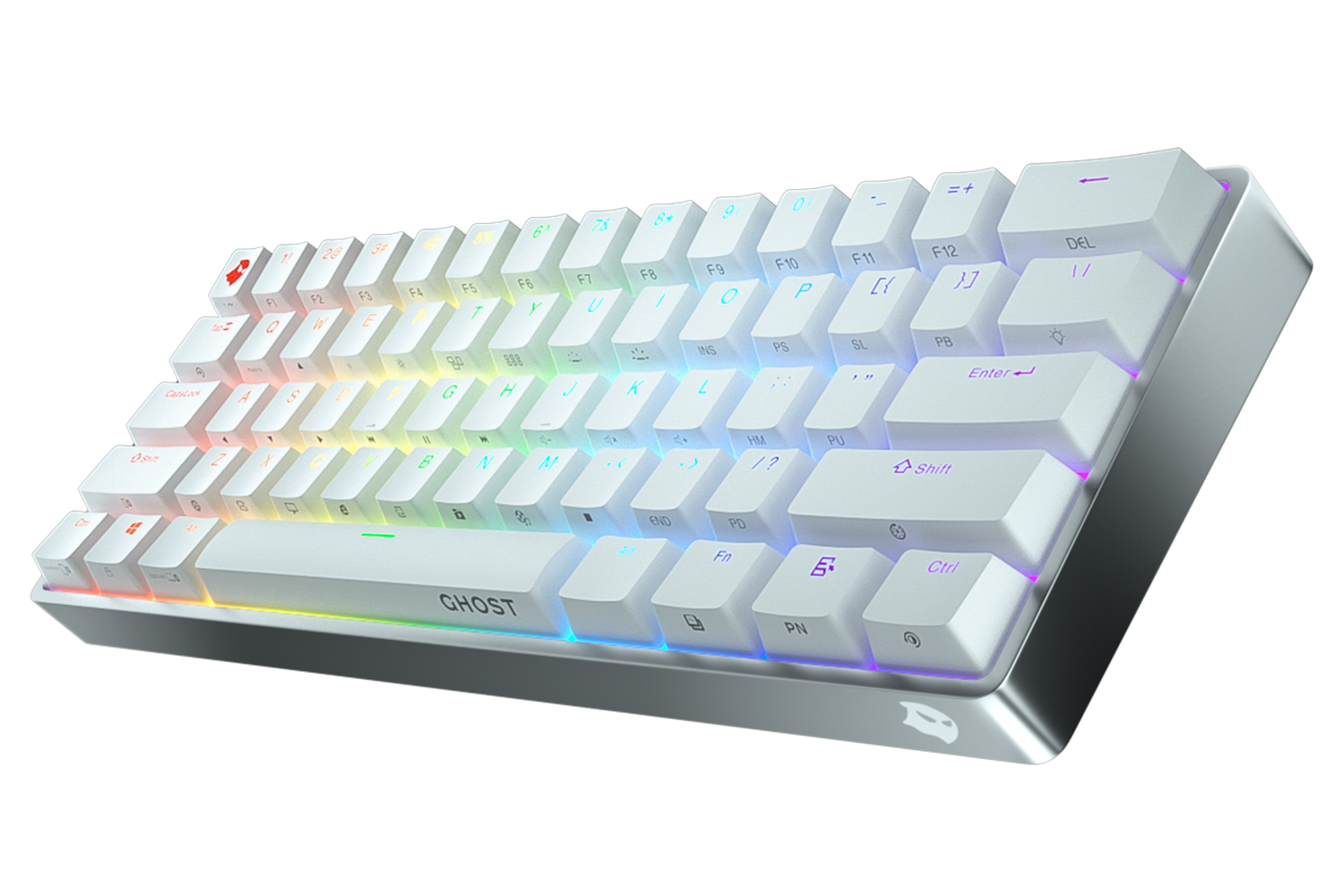 Ghost - A1 Aluminium Wireless Mechanical Keyboard (Bone White)